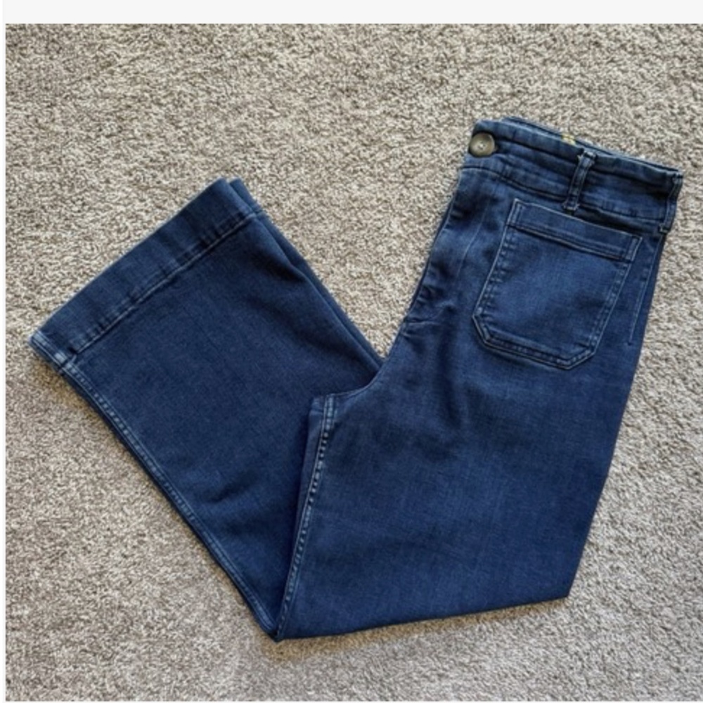 Maeve The Colette by Anthropologie 32T wide leg jeans 30 x26.5. Fits like 31 VGC